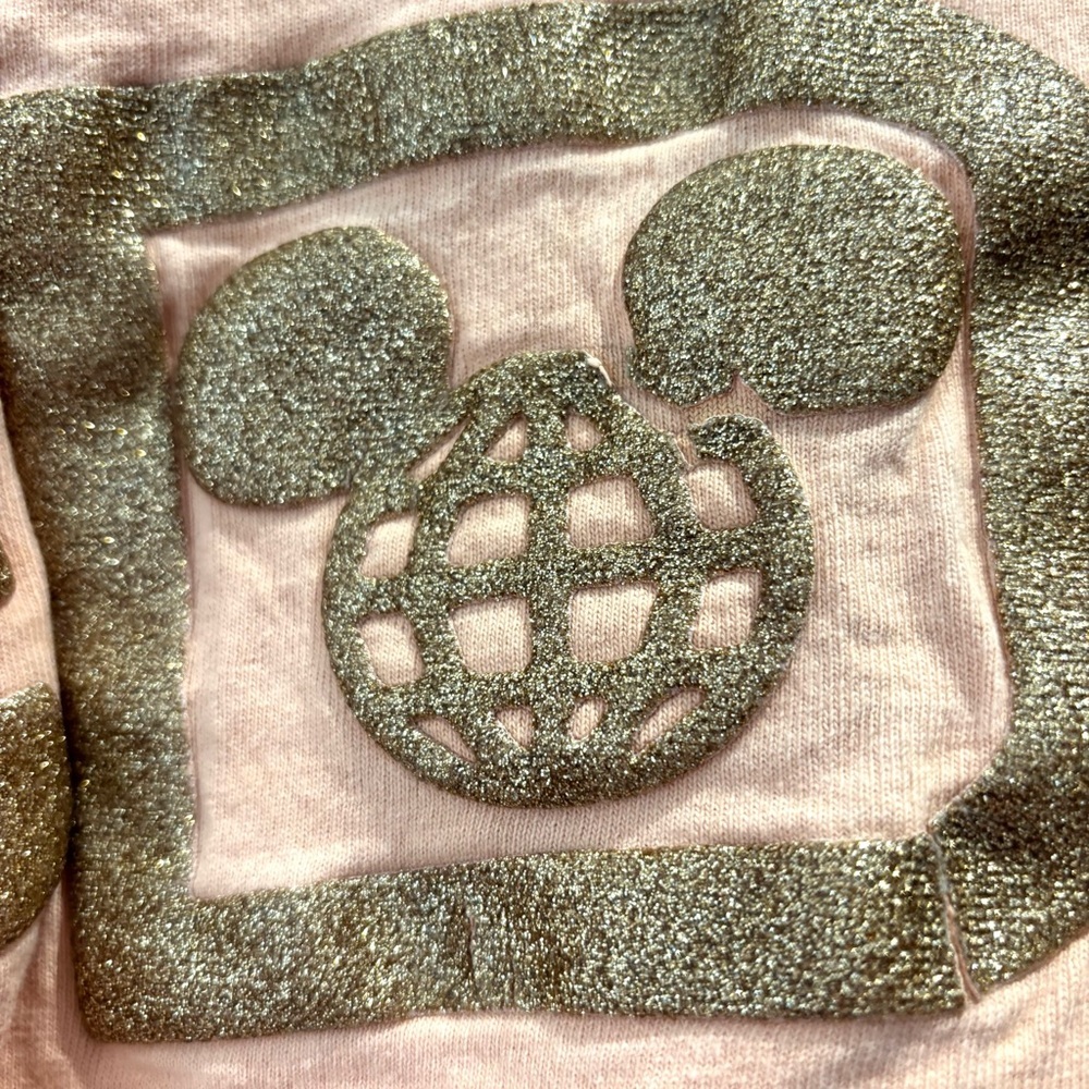 Disney Parks Spirit Jersey Walt Disney World Rose Gold metallic SZ XS NWOT - Picture 7 of 14